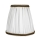 Duolla - Abat-jour de lampe E27 diam. 15 cm blanc/marron