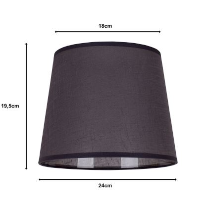 Duolla - Abat-jour pour lampe de table CLASSIC M E27 d. 24 cm anthracite