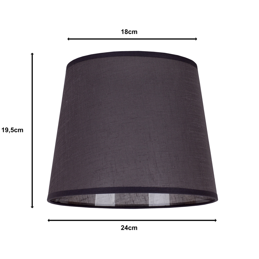 Duolla - Abat-jour pour lampe de table CLASSIC M E27 d. 24 cm anthracite