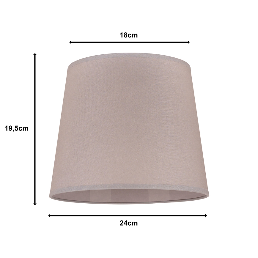 Duolla - Abat-jour pour lampe de table CLASSIC M E27 d. 24 cm beige