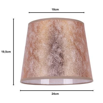 Duolla - Abat-jour pour lampe de table CLASSIC M E27 d. 24 cm cuivre