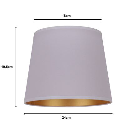 Duolla - Abat-jour pour lampe de table CLASSIC M E27 d. 24 cm gris