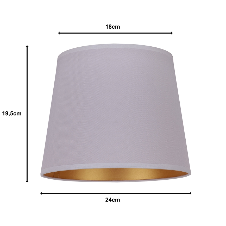 Duolla - Abat-jour pour lampe de table CLASSIC M E27 d. 24 cm gris