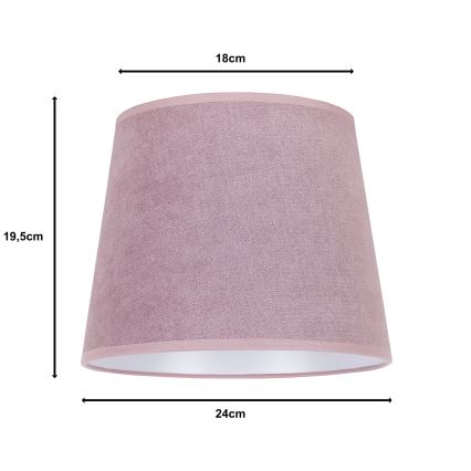 Duolla - Abat-jour pour lampe de table CLASSIC M E27 d. 24 cm rose