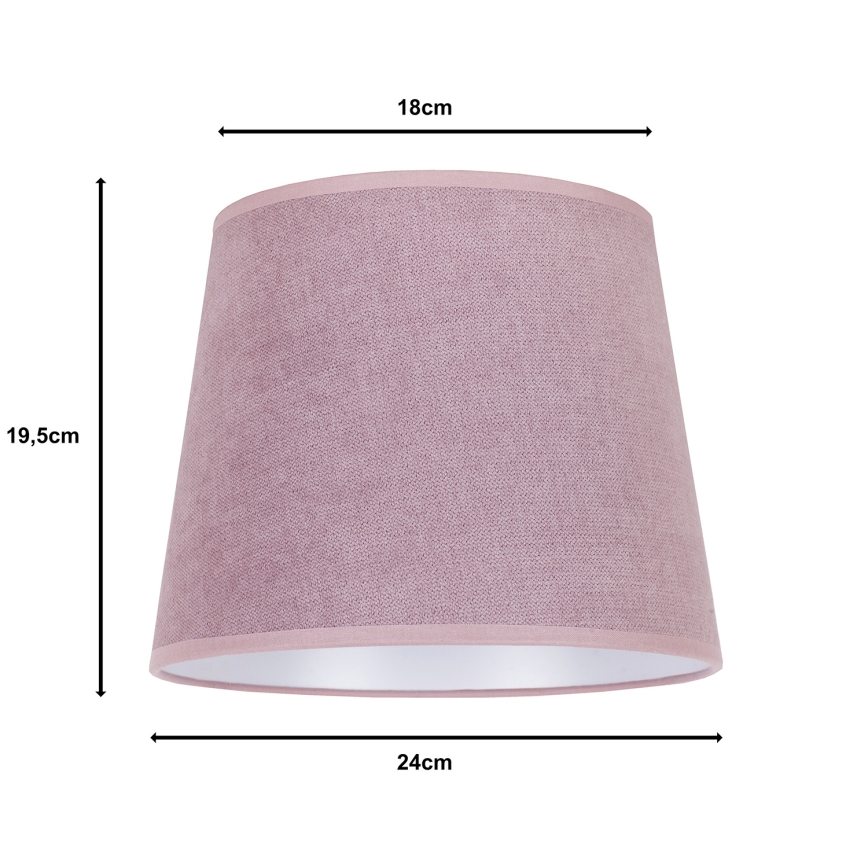Duolla - Abat-jour pour lampe de table CLASSIC M E27 d. 24 cm rose