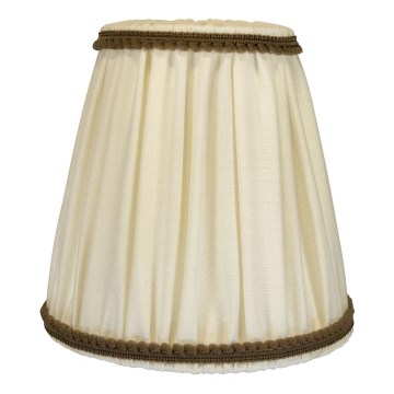 Duolla - Abat-jour pour lampe de table et lampadaire E27 d. 15 cm crème/marron