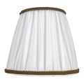 Duolla - Abat-jour pour lampe de table et lampadaire E27 d. 18,5 cm blanc/marron