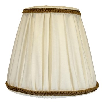 Duolla - Abat-jour pour lampe de table et lampadaire E27 d. 18,5 cm crème/marron