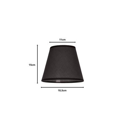 Duolla - Abat-jour pour lampe de table SOFIA XS E14 d. 18,5 cm anthracite