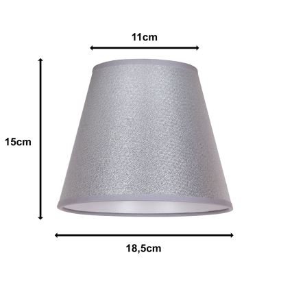 Duolla - Abat-jour pour lampe de table SOFIA XS E14 d. 18,5 cm argent