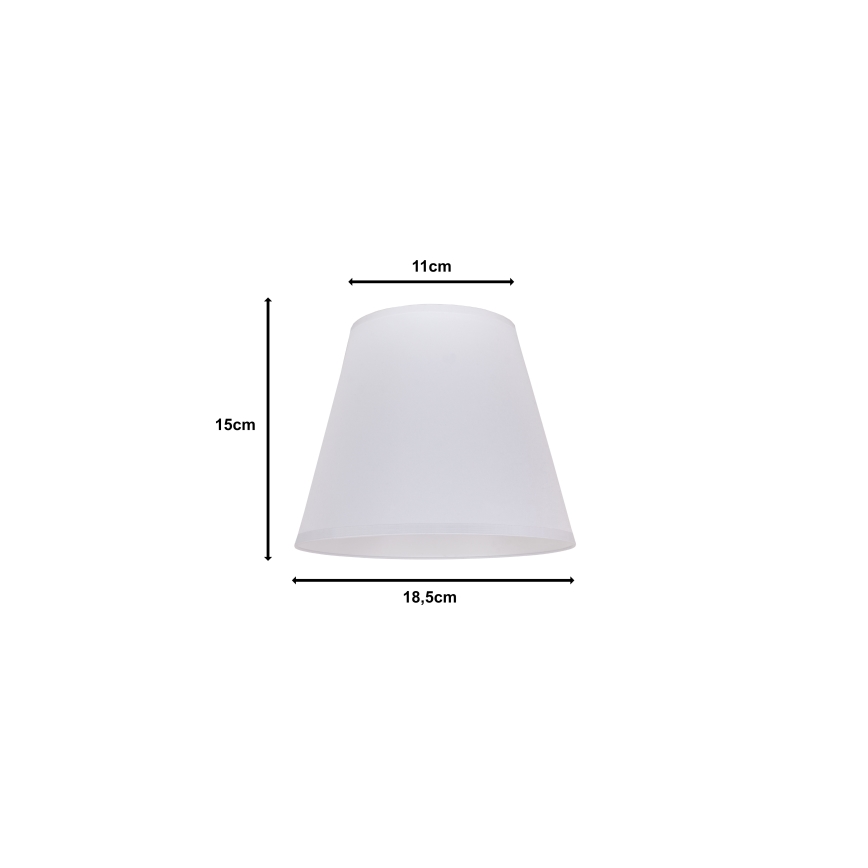 Duolla - Abat-jour pour lampe de table SOFIA XS E14 d. 18,5 cm blanc