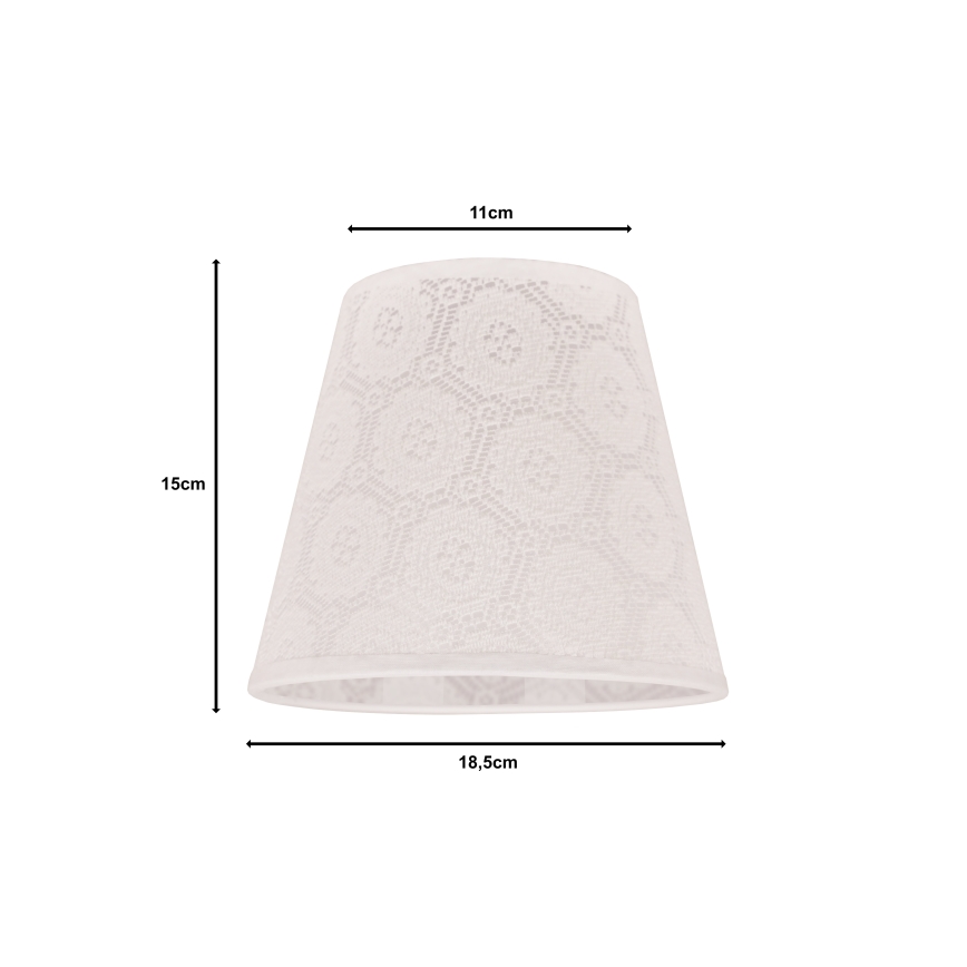 Duolla - Abat-jour pour lampe de table SOFIA XS E14 d. 18,5 cm blanc