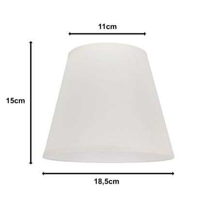 Duolla - Abat-jour pour lampe de table SOFIA XS E14 d. 18,5 cm crème
