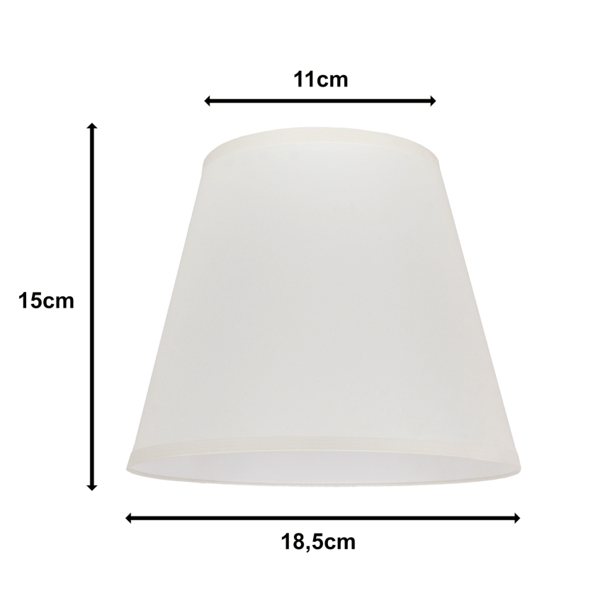 Duolla - Abat-jour pour lampe de table SOFIA XS E14 d. 18,5 cm crème