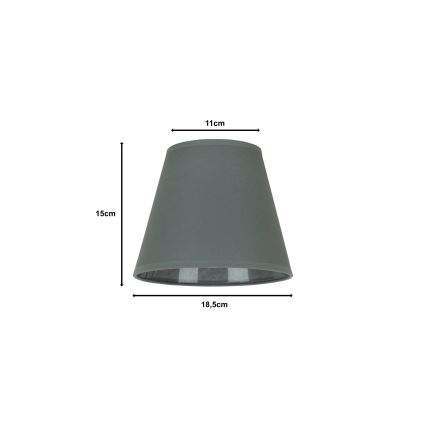 Duolla - Abat-jour pour lampe de table SOFIA XS E14 d. 18,5 cm gris