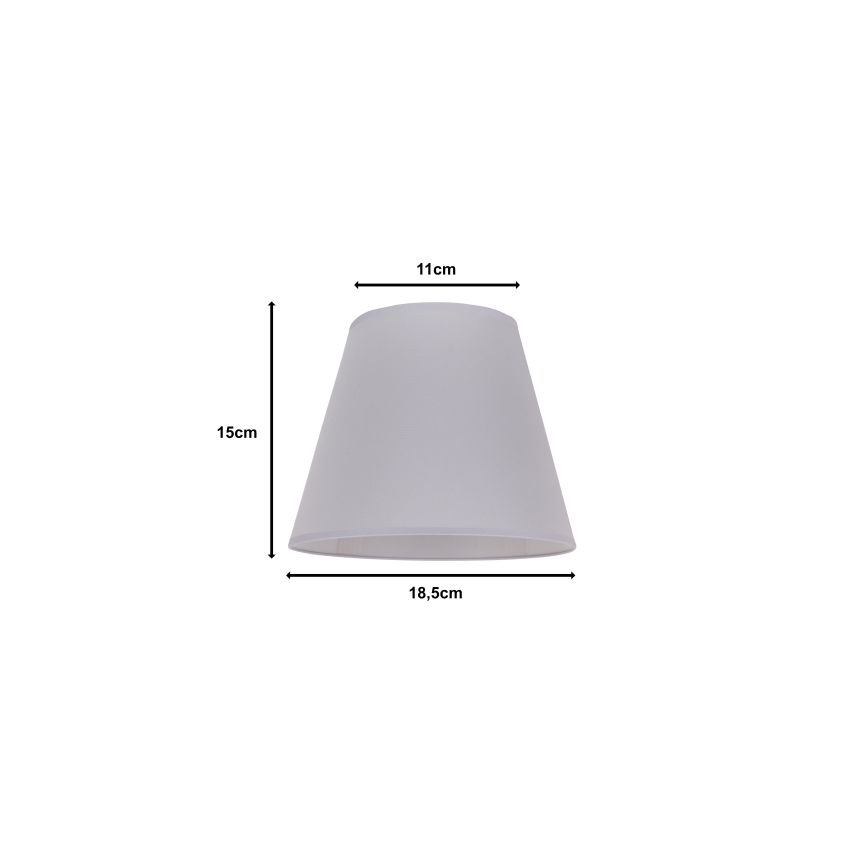 Duolla - Abat-jour pour lampe de table SOFIA XS E14 d. 18,5 cm gris