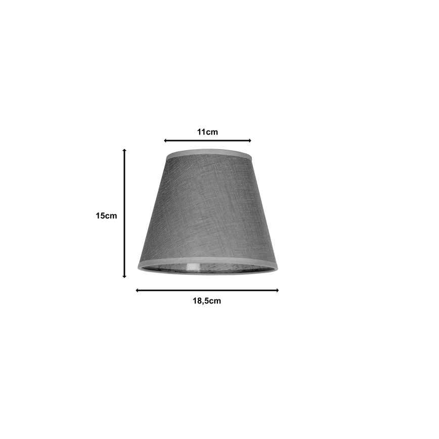 Duolla - Abat-jour pour lampe de table SOFIA XS E14 d. 18,5 cm gris