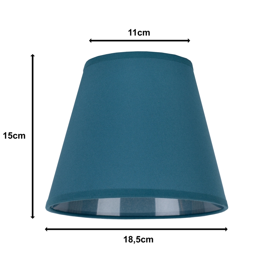 Duolla - Abat-jour pour lampe de table SOFIA XS E14 d. 18,5 cm turquoise
