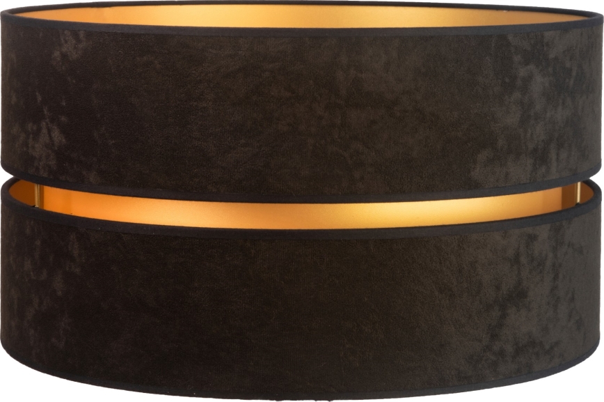 Duolla - Abat-jour universel DUO E27 d. 40 cm noir/doré