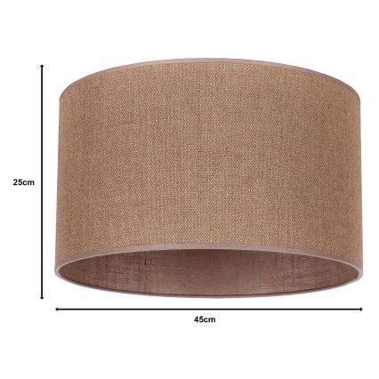 Duolla - Abat-jour universel ROLLER E27 d. 50 cm marron