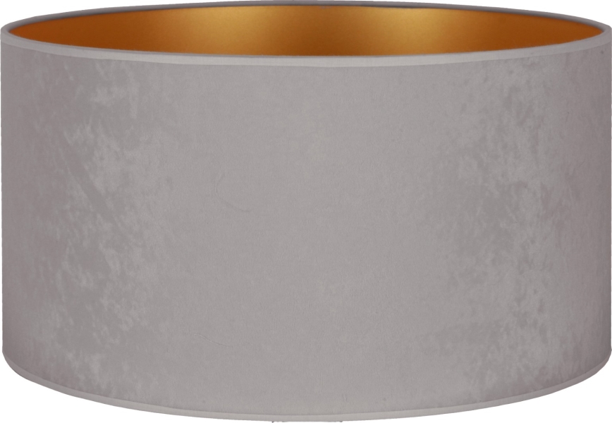 Duolla - Abat-jour universel VELVET E27 d. 35 cm gris/doré