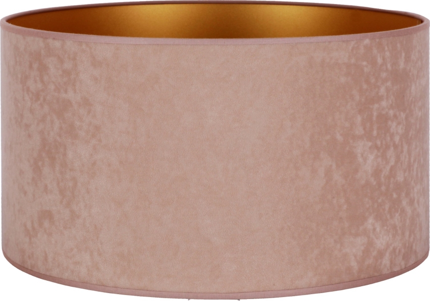 Duolla - Abat-jour universel VELVET E27 d. 35 cm rose/doré