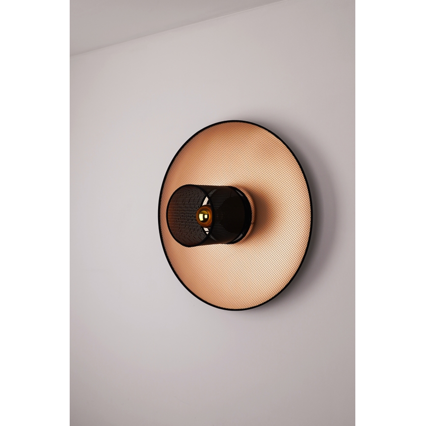 Duolla - Applique murale TOKYO SHINY 1xE27/15W/230V d. 50 cm cuivre/noir