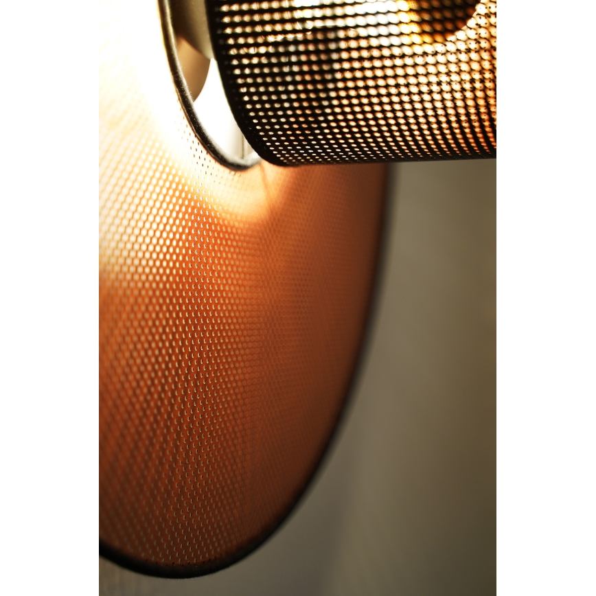 Duolla - Applique murale TOKYO SHINY 1xE27/15W/230V d. 50 cm cuivre/noir