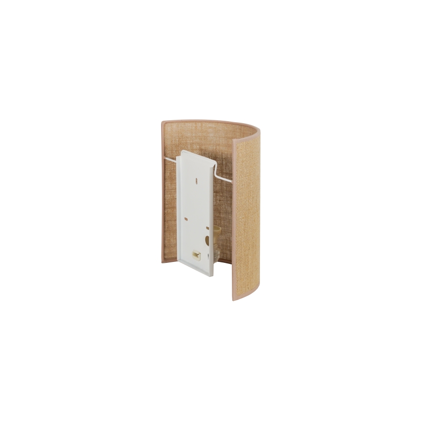 Duolla - Applique murale YUTE 1xE27/15W/230V d. 20 cm marron