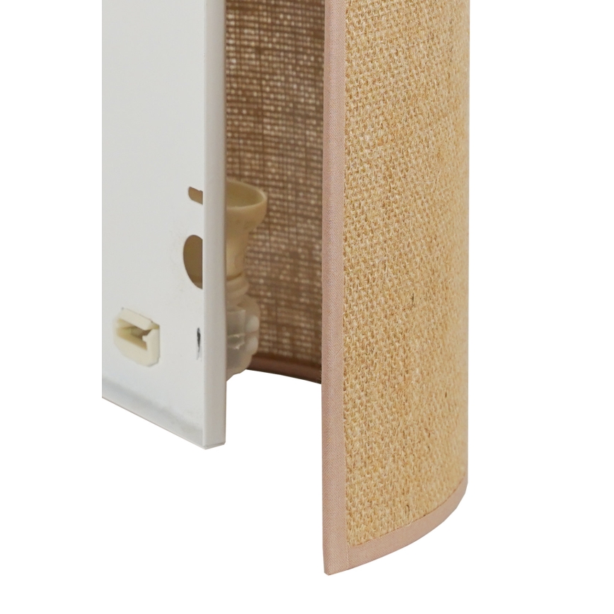 Duolla - Applique murale YUTE 1xE27/15W/230V d. 20 cm marron