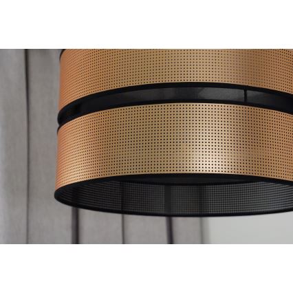 Duolla - Bevestigde hanglamp COPPER SHINY 1xE27/15W/230V diameter 40 cm koper/zwart
