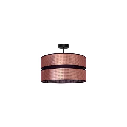 Duolla - Bevestigde hanglamp COPPER SHINY 1xE27/15W/230V diameter 40 cm koper/zwart
