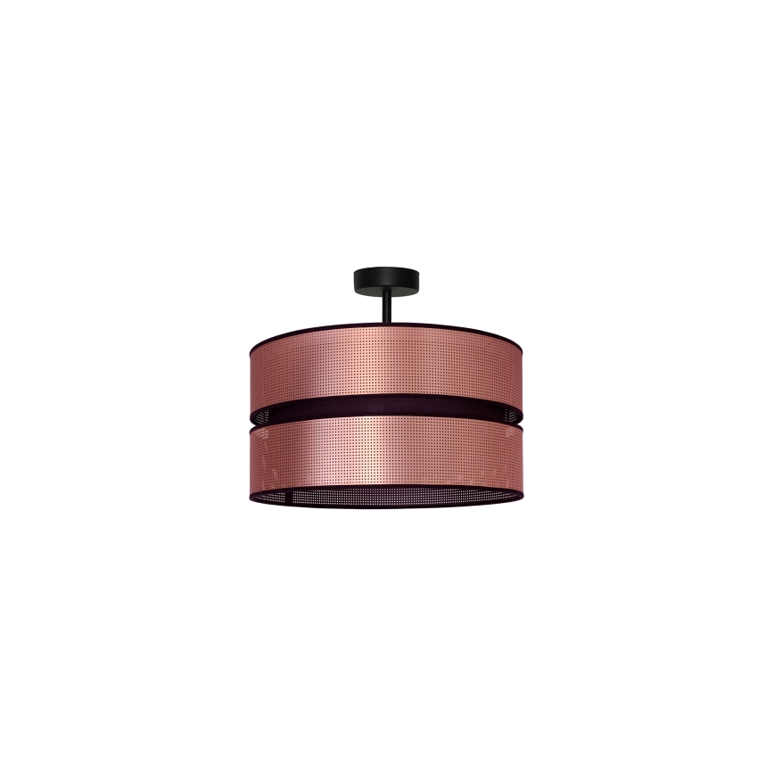 Duolla - Bevestigde hanglamp COPPER SHINY 1xE27/15W/230V diameter 40 cm koper/zwart