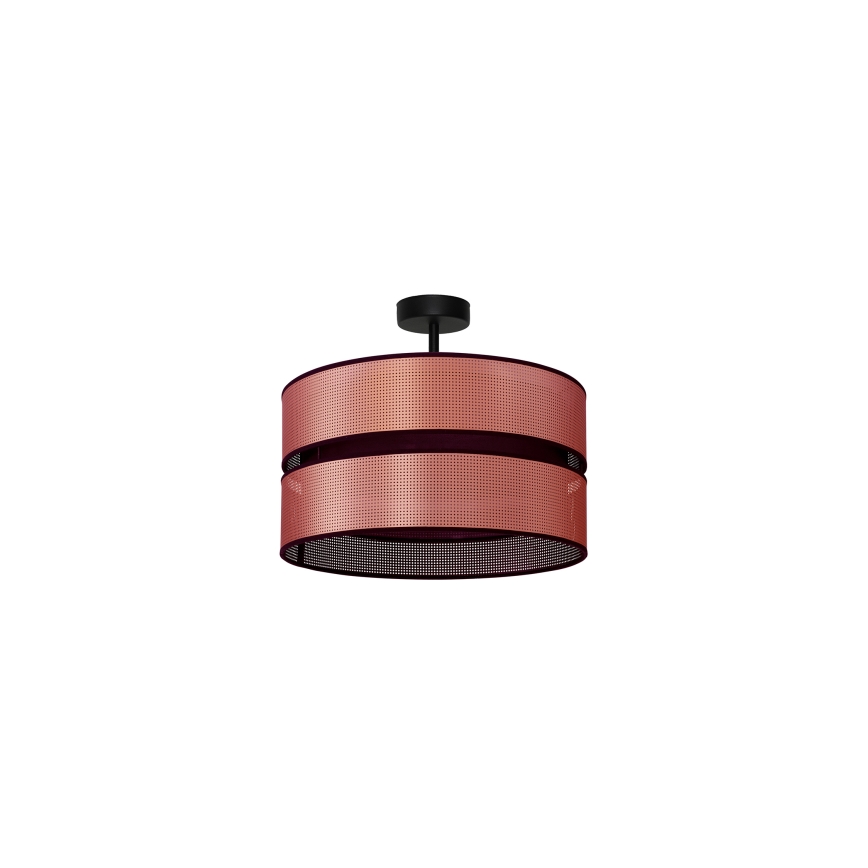 Duolla - Bevestigde hanglamp COPPER SHINY 1xE27/15W/230V diameter 40 cm koper/zwart