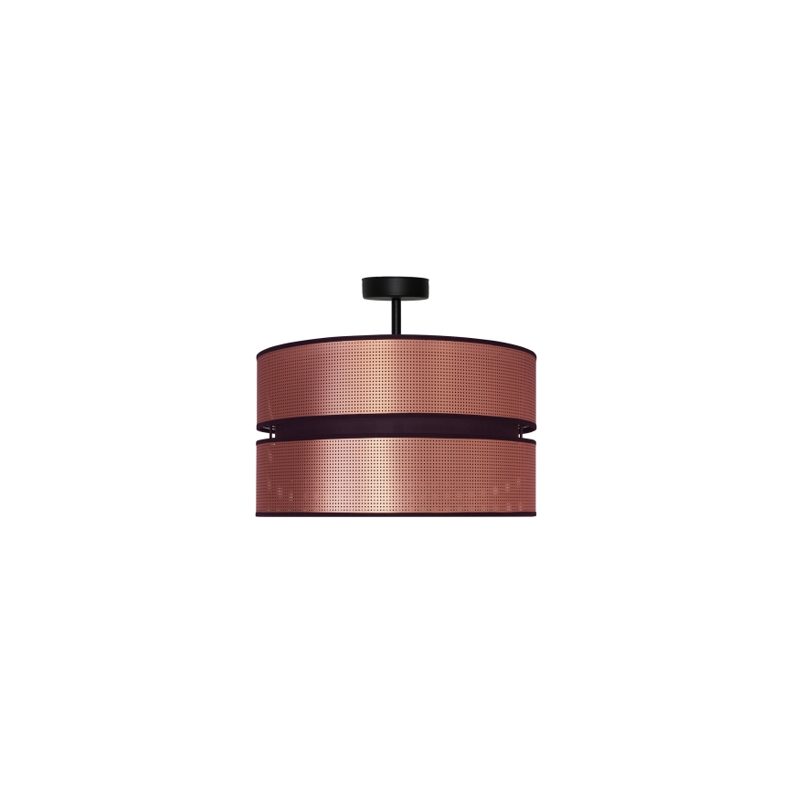 Duolla - Bevestigde hanglamp COPPER SHINY 1xE27/15W/230V diameter 40 cm koper/zwart