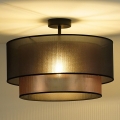 Duolla - Bevestigde hanglamp COPPER SHINY 1xE27/15W/230V diameter 45 cm bruin/koper
