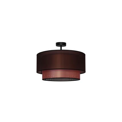 Duolla - Bevestigde hanglamp COPPER SHINY 1xE27/15W/230V diameter 45 cm bruin/koper
