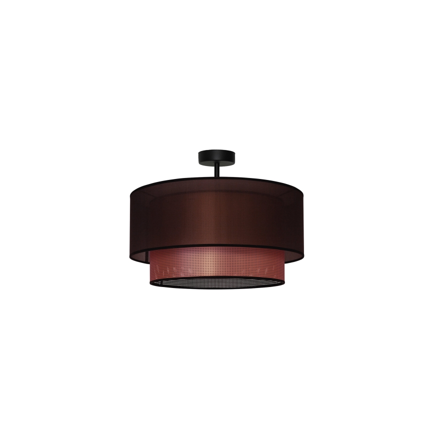 Duolla - Bevestigde hanglamp COPPER SHINY 1xE27/15W/230V diameter 45 cm bruin/koper