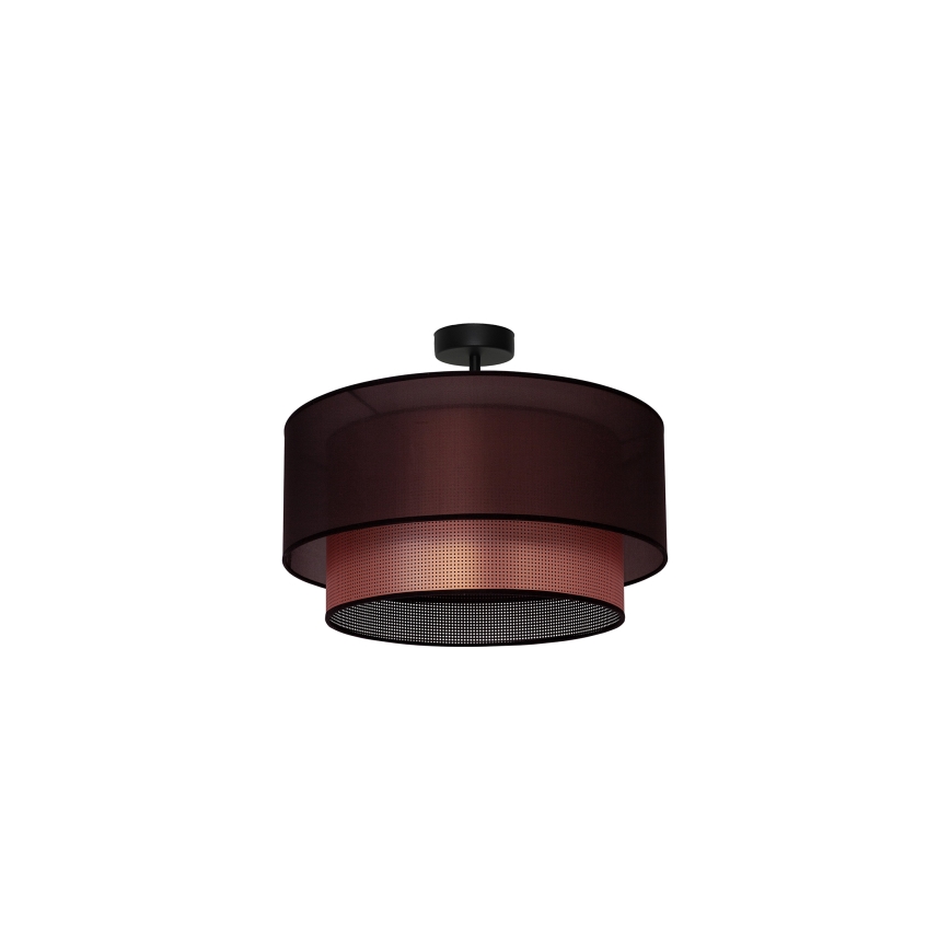 Duolla - Bevestigde hanglamp COPPER SHINY 1xE27/15W/230V diameter 45 cm bruin/koper