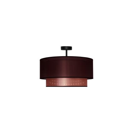 Duolla - Bevestigde hanglamp COPPER SHINY 1xE27/15W/230V diameter 45 cm bruin/koper