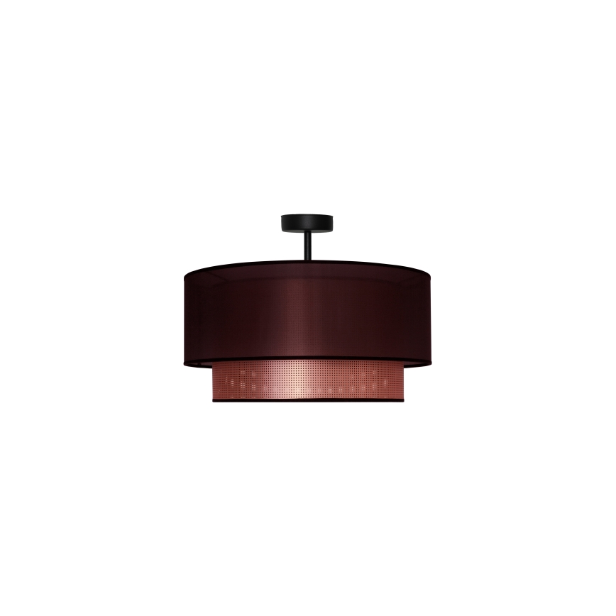 Duolla - Bevestigde hanglamp COPPER SHINY 1xE27/15W/230V diameter 45 cm bruin/koper