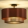 Duolla - Bevestigde hanglamp COPPER SHINY 1xE27/15W/230V diameter 45 cm koper
