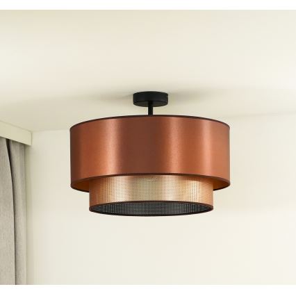 Duolla - Bevestigde hanglamp COPPER SHINY 1xE27/15W/230V diameter 45 cm koper