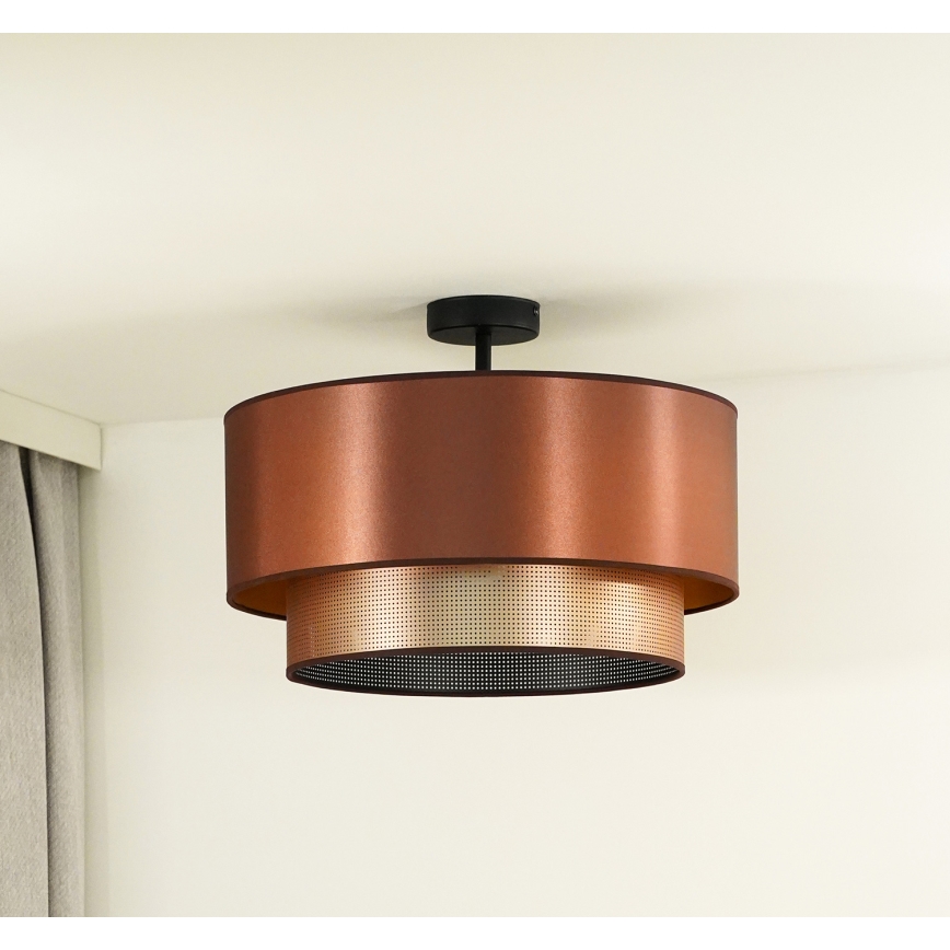 Duolla - Bevestigde hanglamp COPPER SHINY 1xE27/15W/230V diameter 45 cm koper