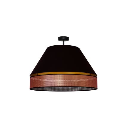 Duolla - Bevestigde hanglamp COPPER SHINY 1xE27/15W/230V diameter 60 cm zwart/koper