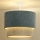 Duolla - Bevestigde hanglamp CORDUROY 1xE27/15W/230V diameter 40 cm blauw/beige