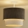 Duolla - Bevestigde hanglamp CORDUROY 1xE27/15W/230V diameter 40 cm bruin/crème