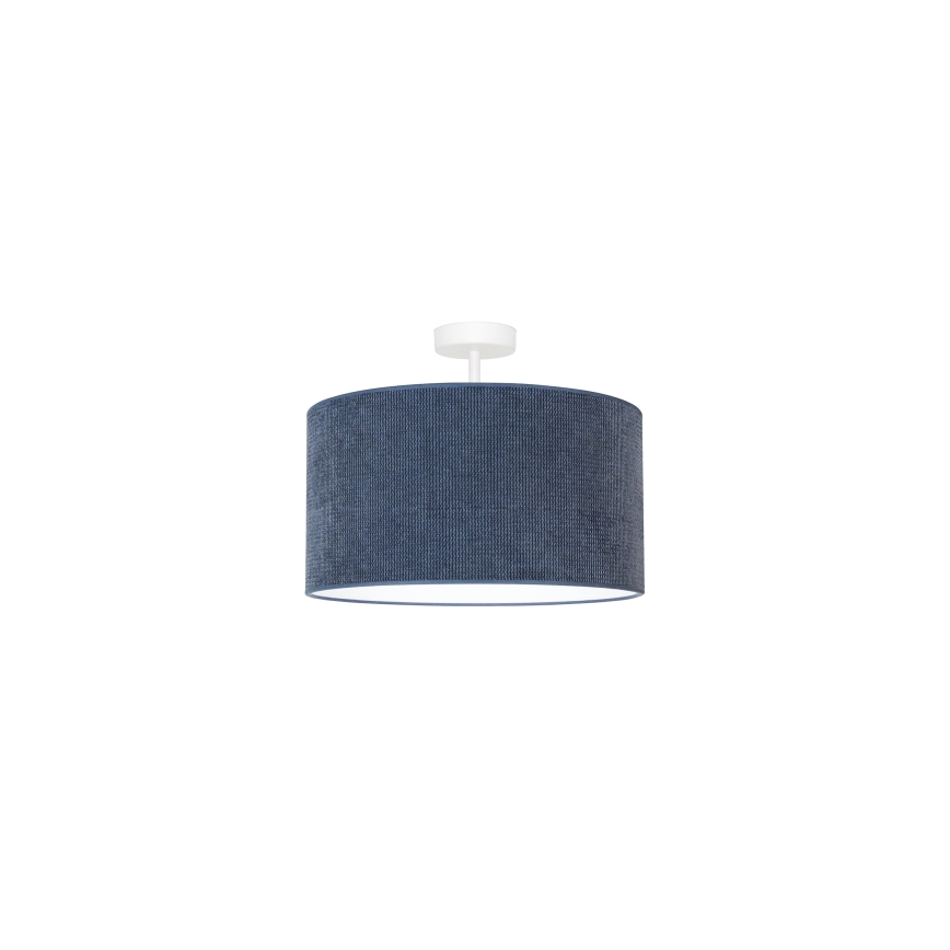 Duolla - Bevestigde hanglamp CORDUROY 1xE27/15W/230V diameter 40 cm donkerblauw