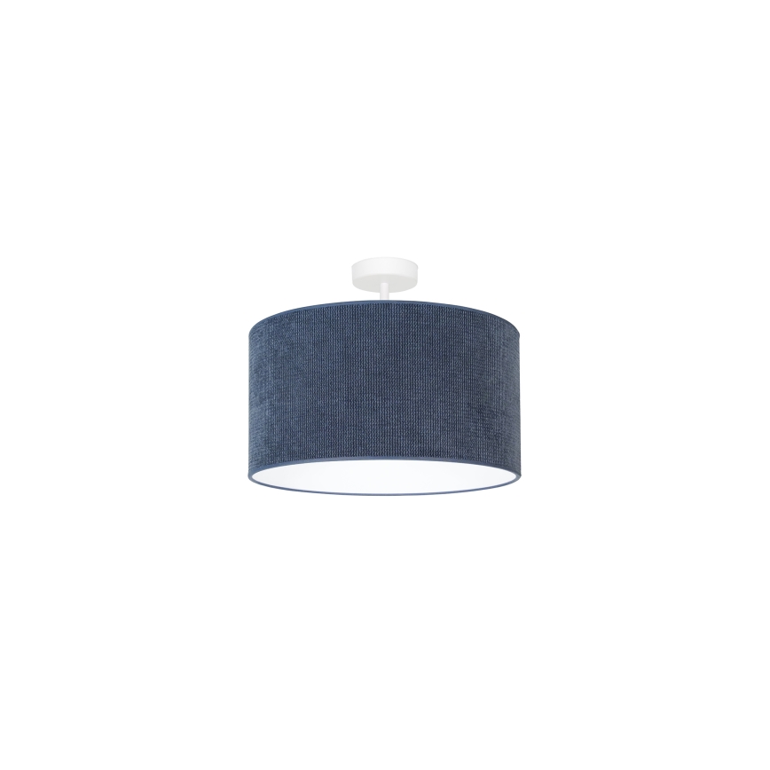 Duolla - Bevestigde hanglamp CORDUROY 1xE27/15W/230V diameter 40 cm donkerblauw