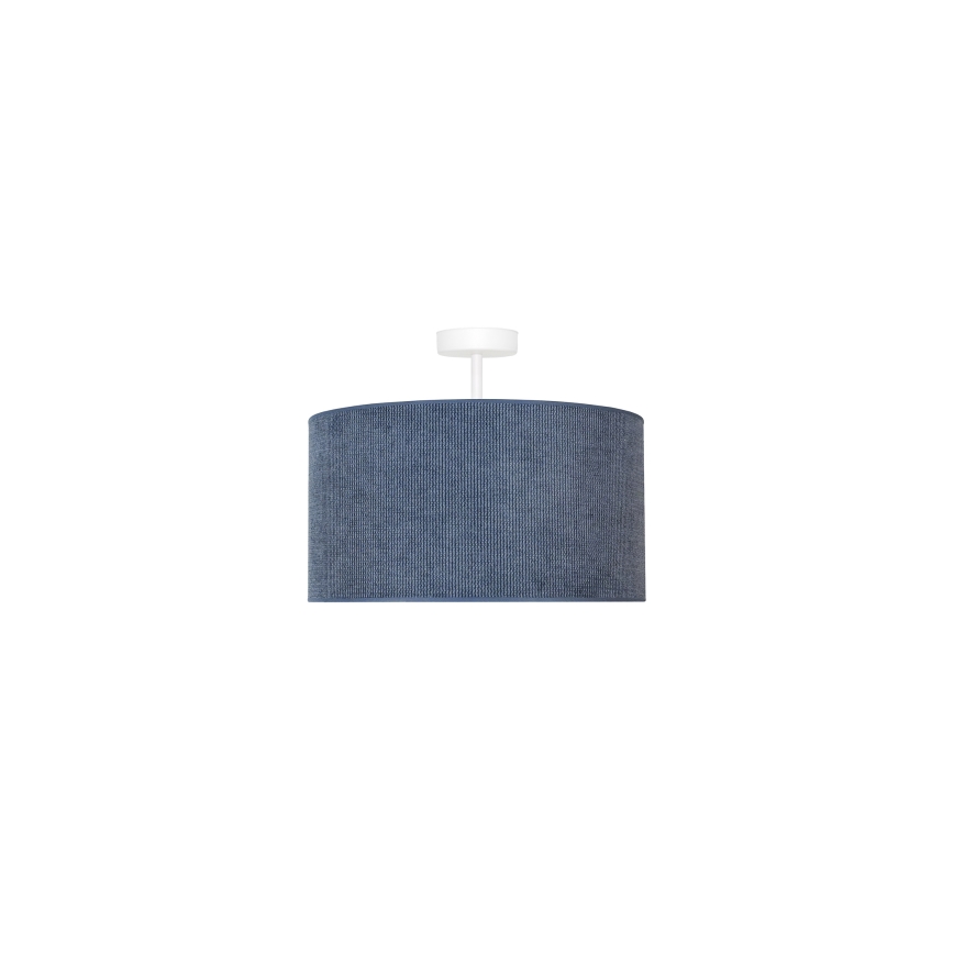 Duolla - Bevestigde hanglamp CORDUROY 1xE27/15W/230V diameter 40 cm donkerblauw